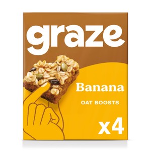 Graze Protein Bites X4 Banana Oat Squares