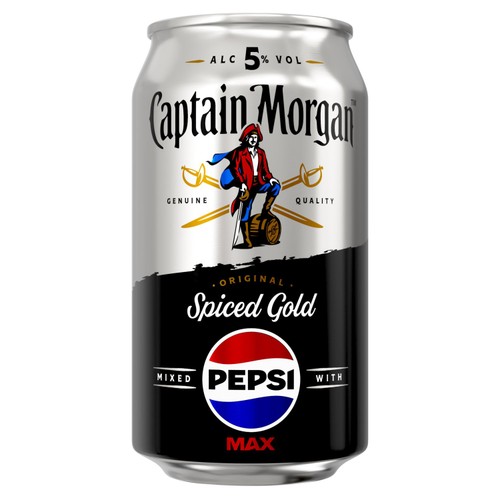 Captain Morgan Original Spiced Gold With Pepsi Max 