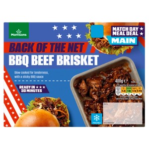 Morrisons British Slow Cooked Beef Brisket With A Sticky BBQ Sauce 400g