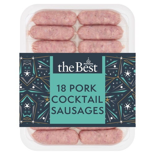Morrisons The Best 18 Pork Cocktail Sausages 292g