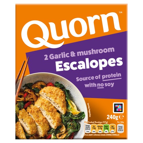 Quorn Garlic & Mushroom Vegetarian Escalopes x2 240g