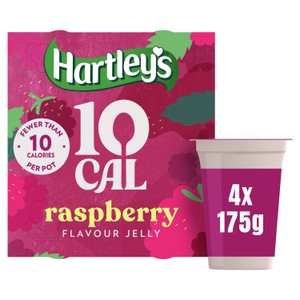 10 Cal Raspberry Flavour Jelly Pots 4 x 175g (700g)