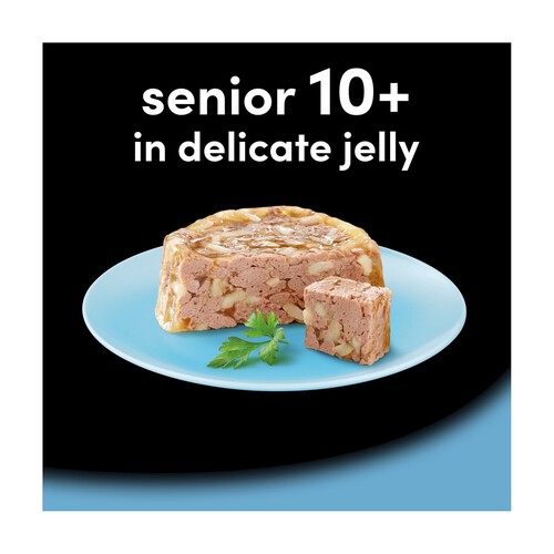 Cesar Senior Wet Dog Food Trays Meat in Delicate Jelly 