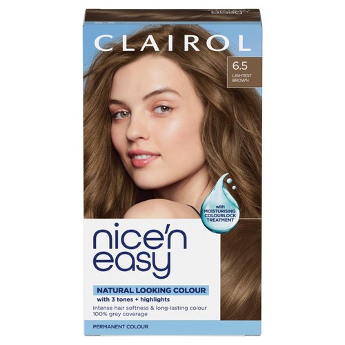 Clairol Nice n Easy Creme Permanent Hair Dye - 6.5 Lightest Brown