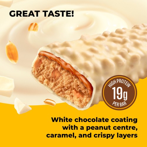 Fulfil White Chocolate Peanut & Caramel Flavour Vitamin & Protein Bar 55g
