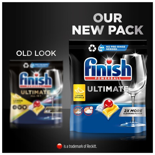 Finish Ultimate All In One Lemon Dishwasher Tablets 