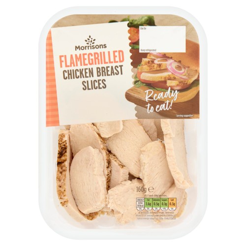Morrisons Ready To Eat Flame Grilled Chicken Breast Slices 160g
