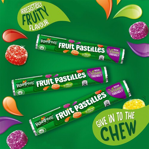 Rowntree's Fruit Pastilles Vegan 4 Tubes 