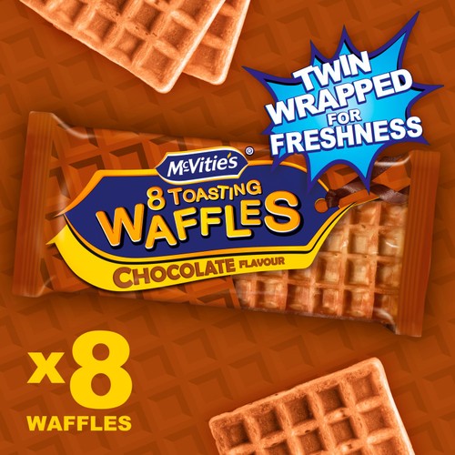 McVitie's 8 Toasting Waffles Chocolate Flavour