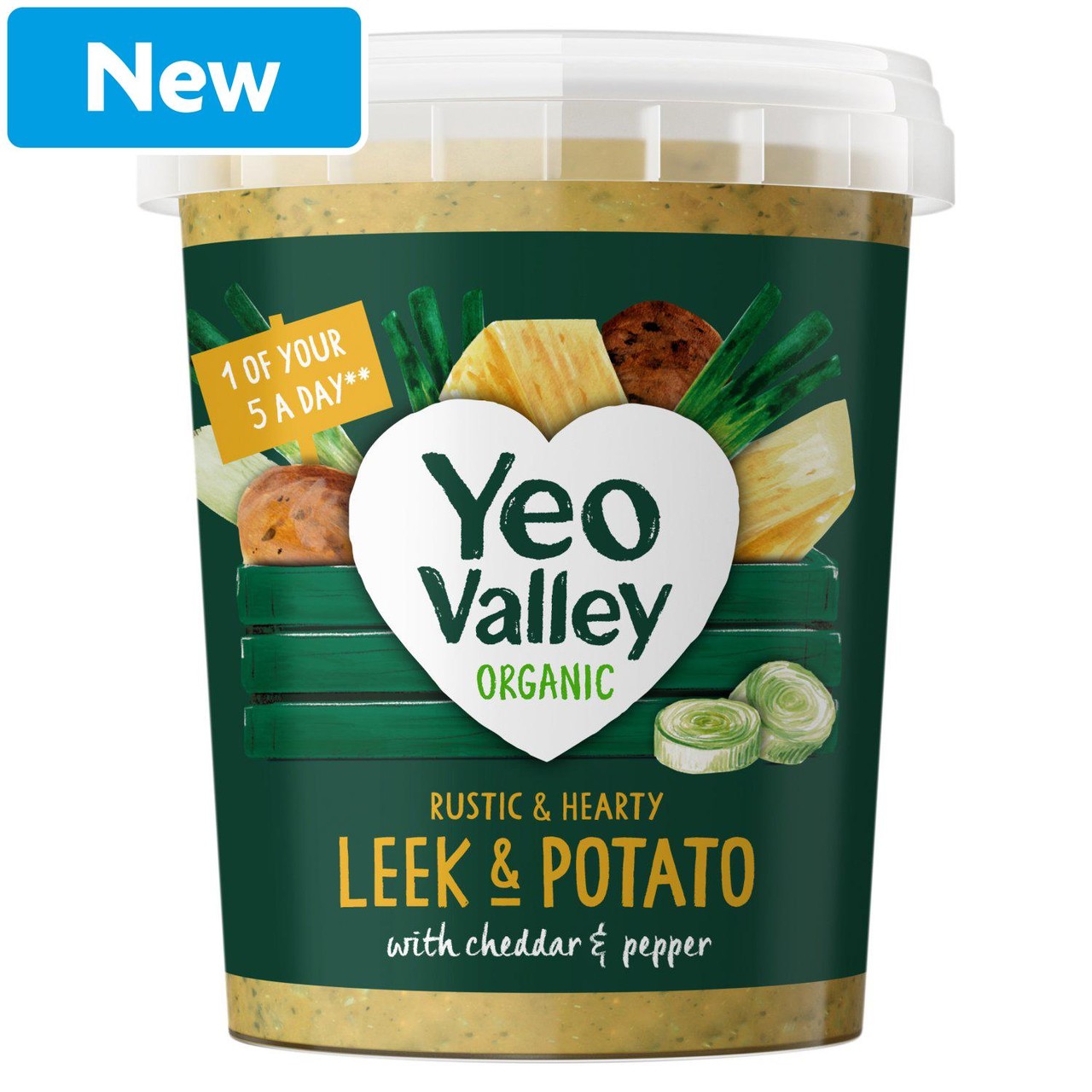 Yeo Valley Organic Leek, Potato & Cheddar Soup 400g