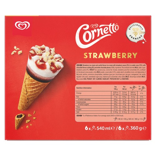 Cornetto Ice Cream Cone Strawberry