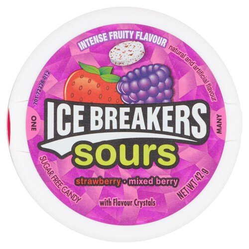 Ice Breakers Sours Strawberry & Mixed Berry 