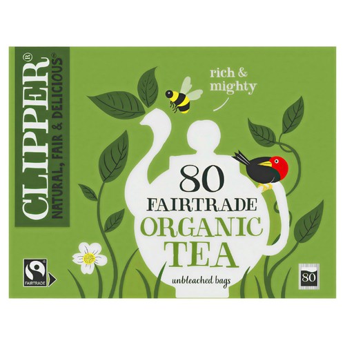 Clipper Organic Fairtrade 80 Tea Bags 