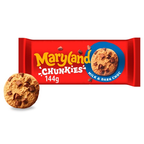Maryland Chunkies Milk & Dark Chocolate Cookies 144g