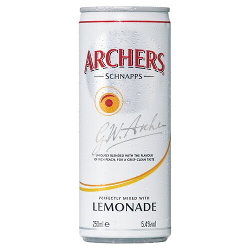 Archers Schnapps with Lemonade