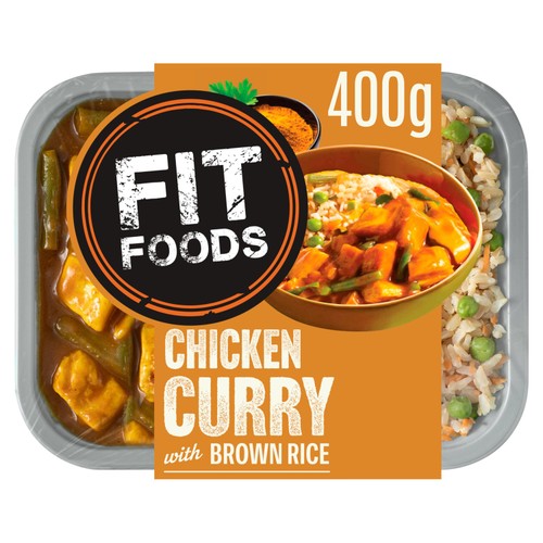 Fit Foods Chicken Curry With Brown Rice 400G