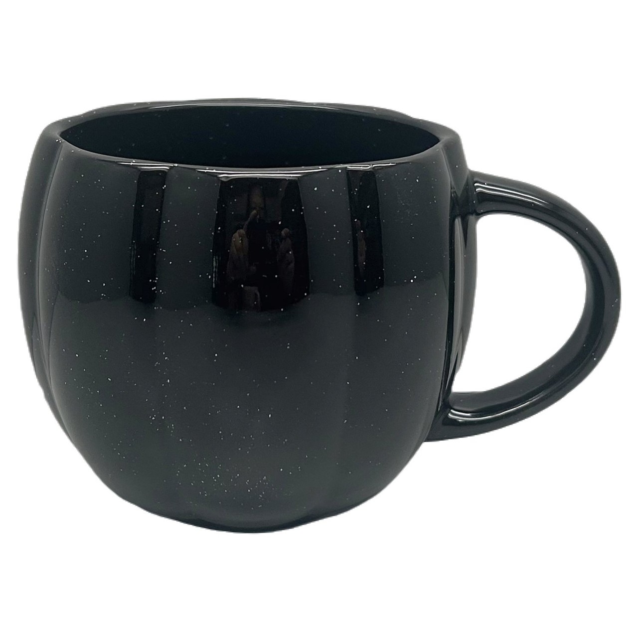Nutmeg Home Black Pumpkin Speckle Mug