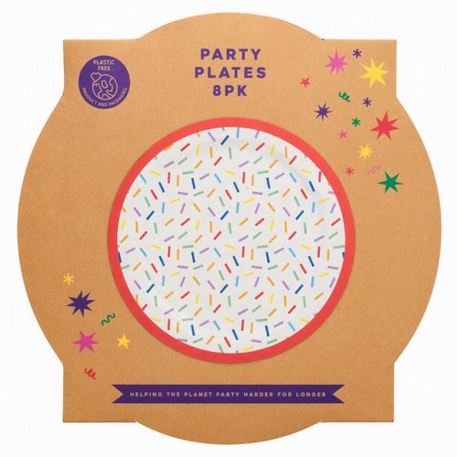 Mad Party Generic Plates 8 Pieces