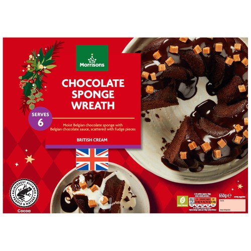 Morrisons Chocolate Wreath Pudding 650g