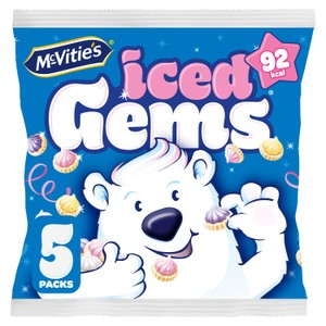 McVitie's Iced Gems Biscuits Multipack 5 x 23g