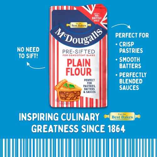McDougalls Pre-Sifted Plain Flour 1.1kg
