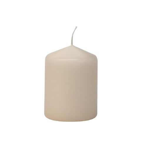 Nutmeg Cream Pillar Candle Small