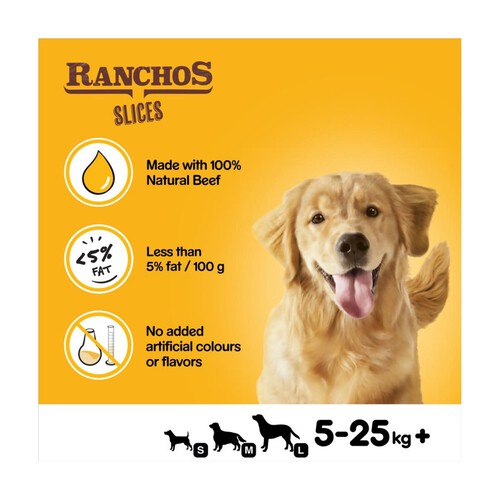 Pedigree Ranchos Adult Dog Treats Beef 4 Slices