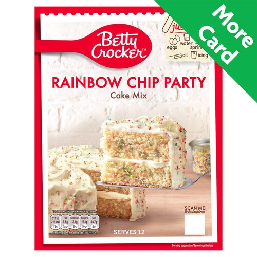 Betty Crocker Rainbow Chip Party Cake Mix 