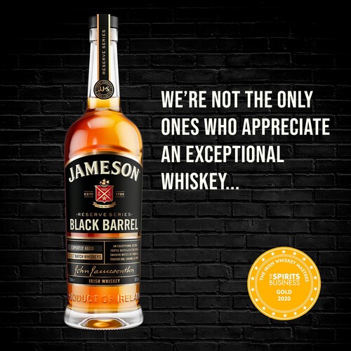 Jameson Black Barrel Triple Distilled Irish Whiskey