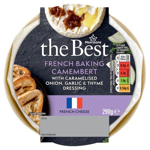 Morrisons The Best Baking Camembert With Caramelised Onion, Garlic & Thyme 