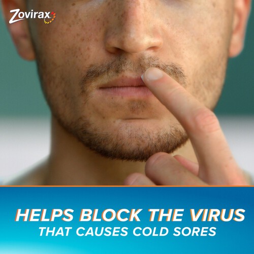 Zovirax Cold Sore Treatment Cream with Aciclovir Tube