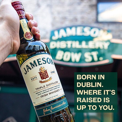 Jameson Triple Distilled Blended Irish Whiskey 