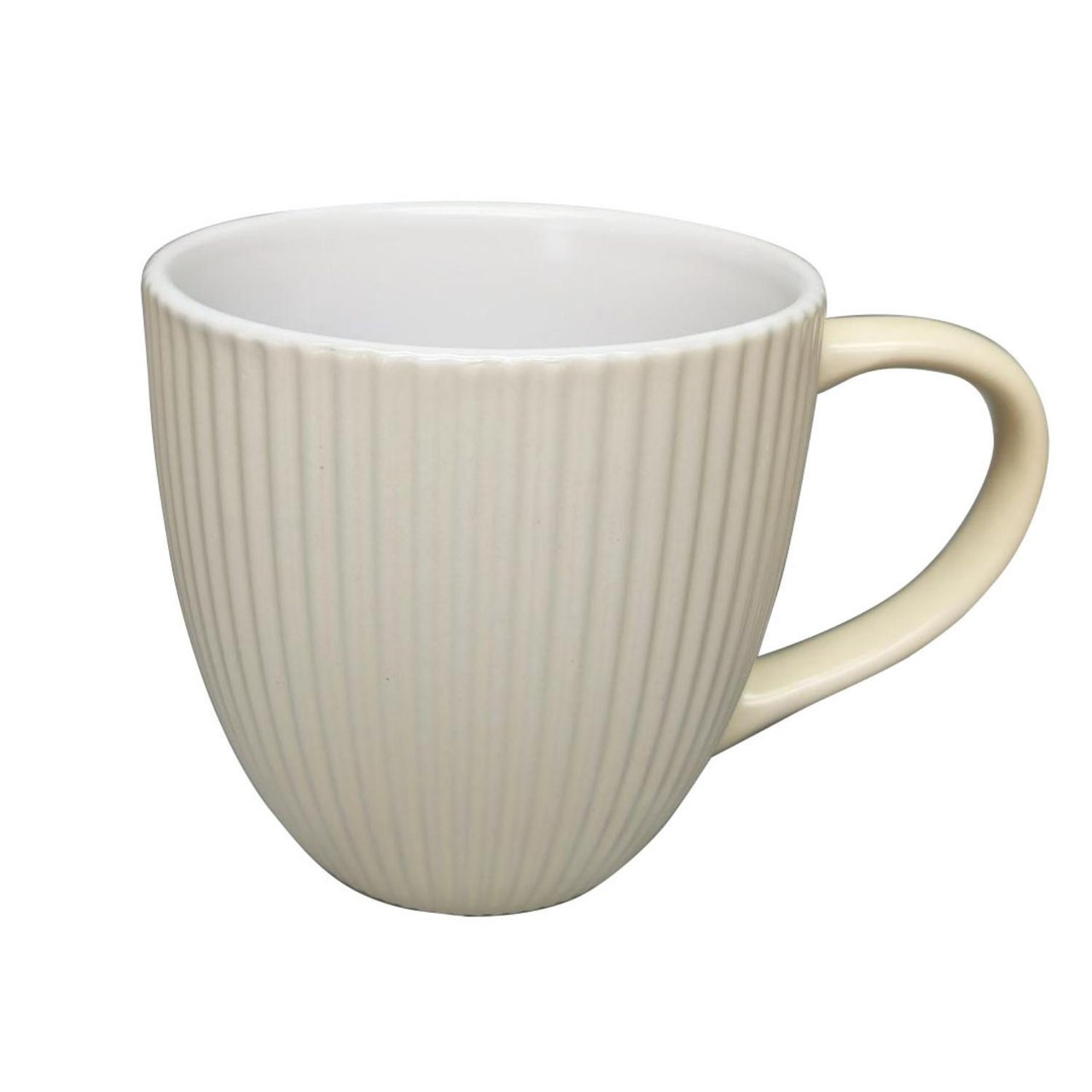 Nutmeg Home Ridged Value Mug Cream