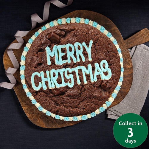 Morrisons Giant Brownie Merry Christmas