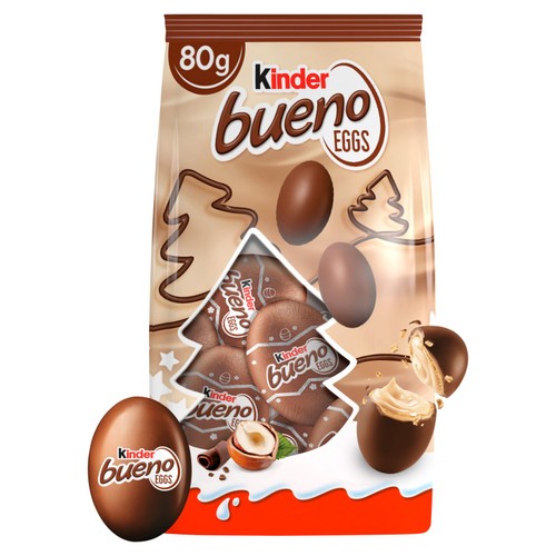 Kinder Bueno Milk Chocolate & Hazelnut Mini Eggs 80g