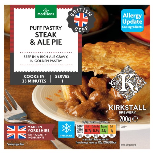 Morrisons Puff Pastry Steak & Ale Pie