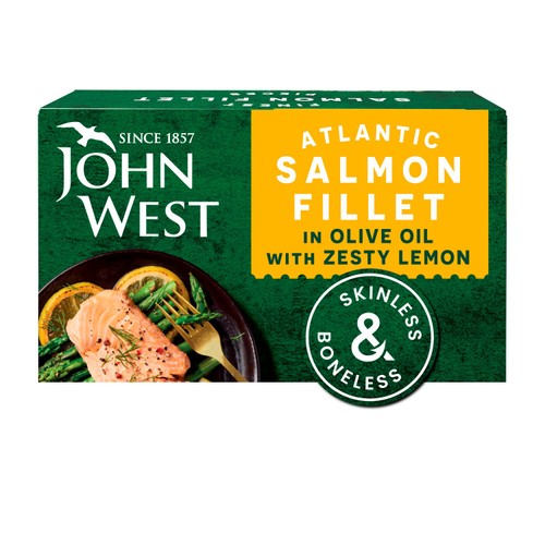 John West Atlantic Salmon Skinless & Boneless Lemon 115g