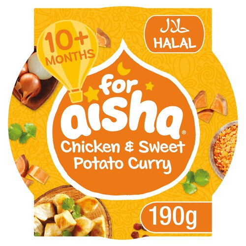 For Aisha Chicken & Sweet Potato Curry Tray Meal 10m+