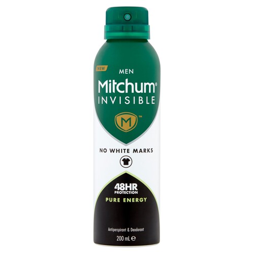 Mitchum Invisible Men Pure Energy Antiperspirant & Deodorant 