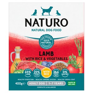 Naturo Natural Dog Food Turkey with Rice and Vegetables Senior Dog 8 Years+ 150g