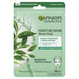 Garnier Skin Active Moisture Bomb Tissue Mask Green Tea 32G