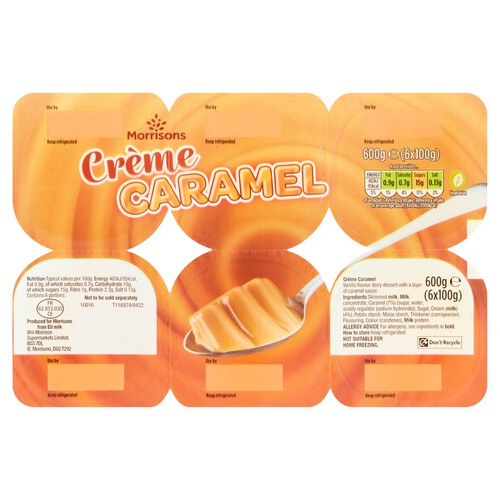 Morrisons Vanilla Creme Caramel