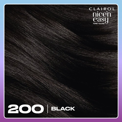 Clairol Nice'N Easy Tone+Gloss Semi Permanent Hair Dye - 200/83 Black