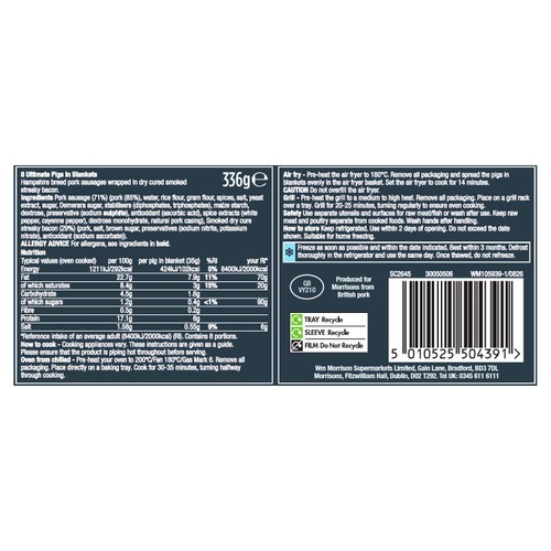 Morrisons The Best Signature Ultimate Pigs In Blankets 336g