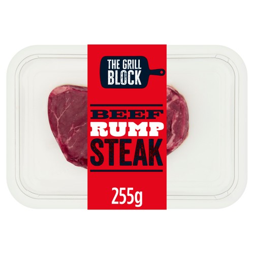 The Grill Block Beef Rump Steak 255g