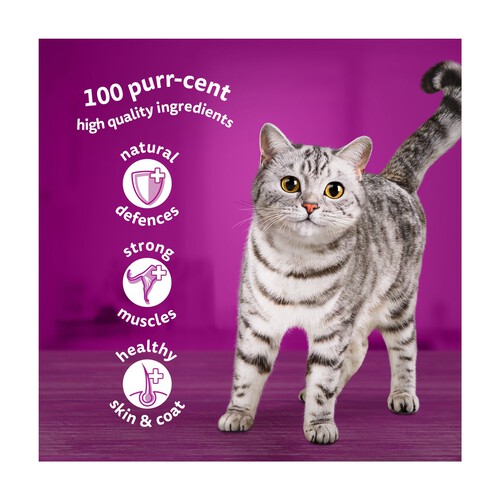 Whiskas 1+ Meaty Meals Adult Wet Cat Food Pouches in Jelly