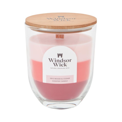 Home Style Windsor Wick Scented Candle Iris Wood And Cedar