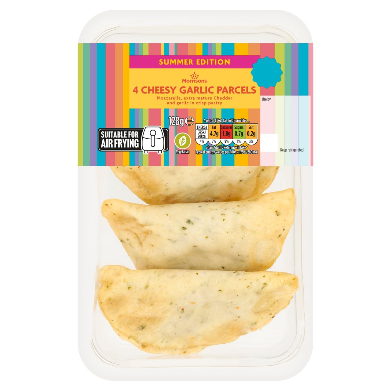 Morrisons 4 Cheesy Garlic Parcels 128g