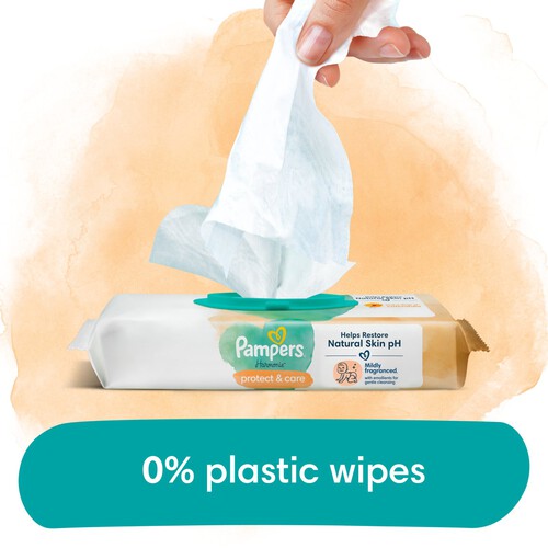 Pampers Harmonie Protection Baby Wipes Coconut Oil 