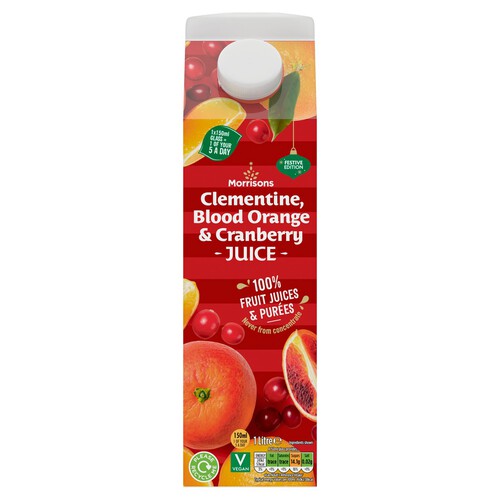 Morrisons Clementine, Blood Orange & Cranberry Juice 